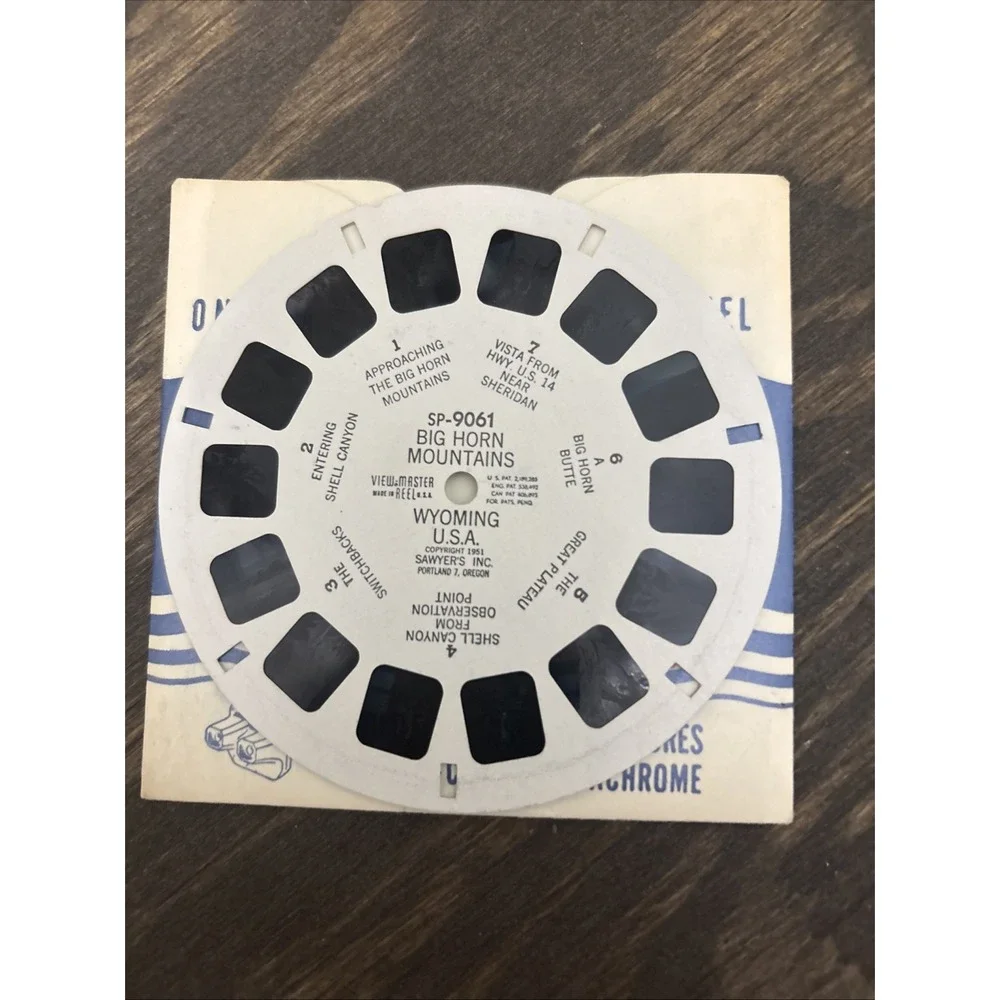 Lot Of 11 Vintage Sawyer's View Master Reels, 7 More Wonders Of The World